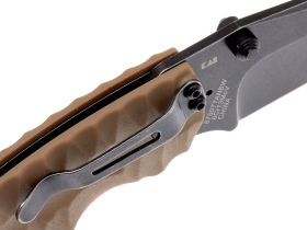 Нож складной Shuffle II - KERSHAW 8750TTANBW, сталь 8Cr13MoV c покрытием BlackWash™, рукоять термопластик GFN коричневого цвета