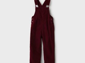 Полукомбинезон текстильный утепленный флисом для девочек