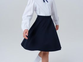 Юбка трикотажная "полусолнце"