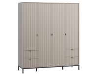 Распашной шкаф Трейвис 4-181x205 Латте