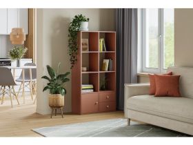 Стеллаж Кейн 3-75x149 Терракотовый