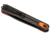 Складной нож SRM 135L-GJ, сталь 14C28N, рукоять G10, оранжевый/черный