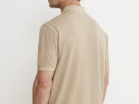 Поло с эффектом стирки, Бежевый