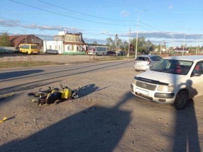 В Якутии в ДТП пострадал 16-летний мотоциклист