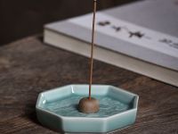 Блюдечко для туши "Хорошая примета" цвет: зеленый