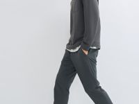 Утеплённые брюки со стопперами, Серый