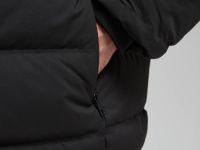 Пуховик с воротником-стойкой и капюшоном