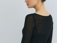 Вязаное платье с вырезом лодочкой, Черный