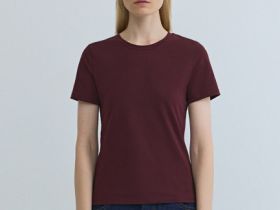 Базовая футболка из хлопка, Фиолетовый