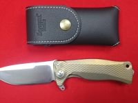 Нож складной LionSteel SR11 B (BRONZE), сталь Uddeholm Sleipner® Satin, рукоять титан по технологии Solid®, бронзовый