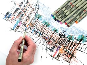 Ручка-кисточка Sakura "PIGMA BRUSH" сепия темная