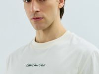 Футболка из хлопка с принтом, Белый