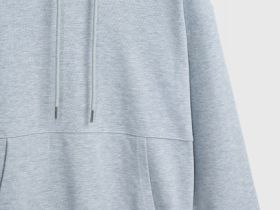 Базовое худи с карманом-кенгуру, Серый