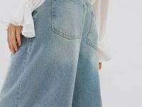 Шорты-бермуды со средней посадкой, Синий