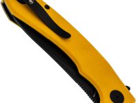 Раскладной нож Petrified Fish Waterspout, сталь 14C28N с покрытием PVD, рукоять желтый G10