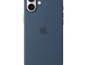 Чехол-накладка Silicone Case Series для Apple iPhone 16 (синий)