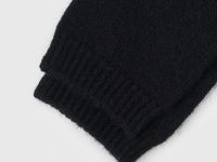Вязаные митенки, Черный