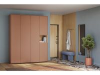 Распашной шкаф Висмар 4-204x240 Терракотовый