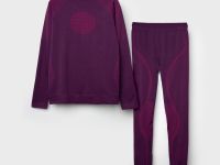 Термокомплект трикот. для девочек: фуфайка (футболка) с длин. рук, брюки для эпизод. использования