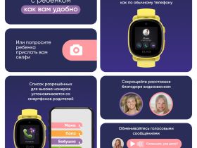 Умные часы Elari 4G Lite Жёлтые