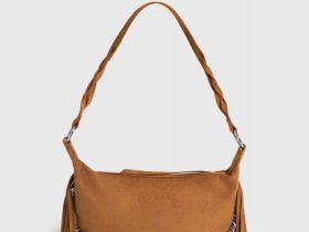 Сумка из искусственной замши для девочек, Коричневый