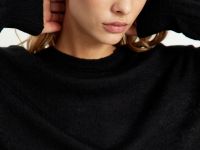 Оверсайз джемпер из мохера и шерсти