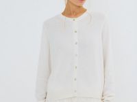 Кардиган из шерсти и кашемира, Белый