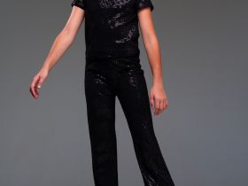 Брюки трикотажные для девочек