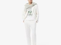 Мужская Футболка Lacoste из плотного хлопка с принтом