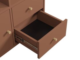 Стеллаж Кейн 6-75x75 Терракотовый