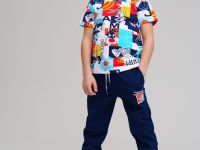 Комплект трикотажный для мальчиков: фуфайка (футболка), брюки