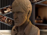 Картонный 3D конструктор QBRIX "Лицо со шрамом"