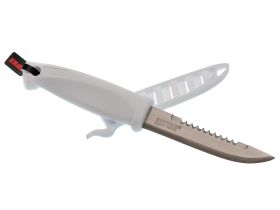 Нож разделочный Rapala RSB4BX, нержавеющая сталь, рукоять пластик, белый