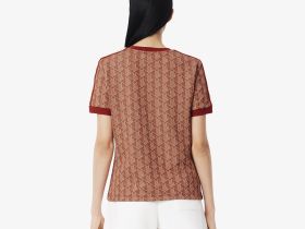 Женская хлопковая футболка Lacoste