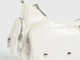 Сумка из искусственной кожи для девочек, Белый