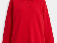 Толстовка из хлопка с отложным воротником