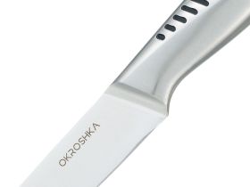 Нож кухонный для овощей Okroshka Wasabi 8.6 см, сталь 5cr15mov, рукоять сталь