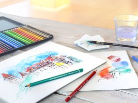 Набор карандашей акварельных Faber-castell "Albrecht Durer" 36 цв проф-ные уп-ка из кожзама