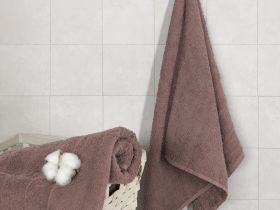 Полотенце махровое Олимп, коричневое