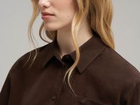 Свободная рубашка из вельвета