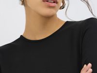 Трикотажное платье с расклёшенной юбкой, Черный