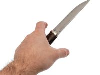 Нож Лидер 2, сталь N690, рукоять карельская береза