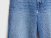 Джинсовые шорты-бермуды с высокой посадкой, Голубой