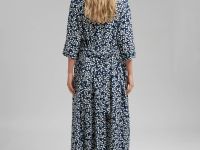 Платье-рубашка длины миди