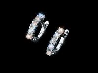 Серьги из белого золота с бриллиантами э4701сг10161600