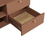 ТВ-тумба подвесная Имин 2-180x36 Терракотовый