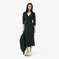 Эластичное хлопковое платье Lacoste