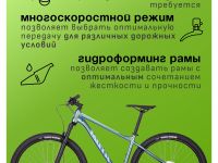 Горный велосипед Atom Bion Nine 550, год 2024, цвет Синий, ростовка 18.5