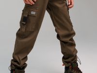 Брюки текстильные утепленные флисом для мальчиков