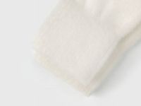 Вязаные перчатки для девочек, Белый